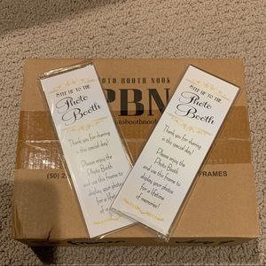 Photo booth frames (2x6 acrylic magnetic frame)